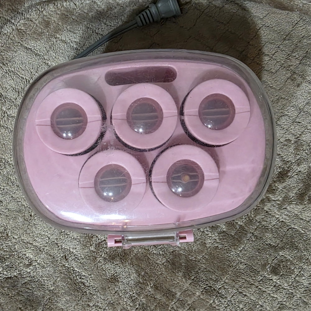 Vintage Jilbère de Paris Pink Hair Roller Set- Special Breast Cancer Edition - Picture 5 of 7